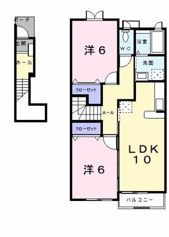 【間取り】 | シーザリオ三番館