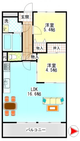 【間取り】 | ネクスト倉田　西館