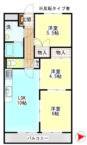 【間取り】 | ネクスト倉田　東館