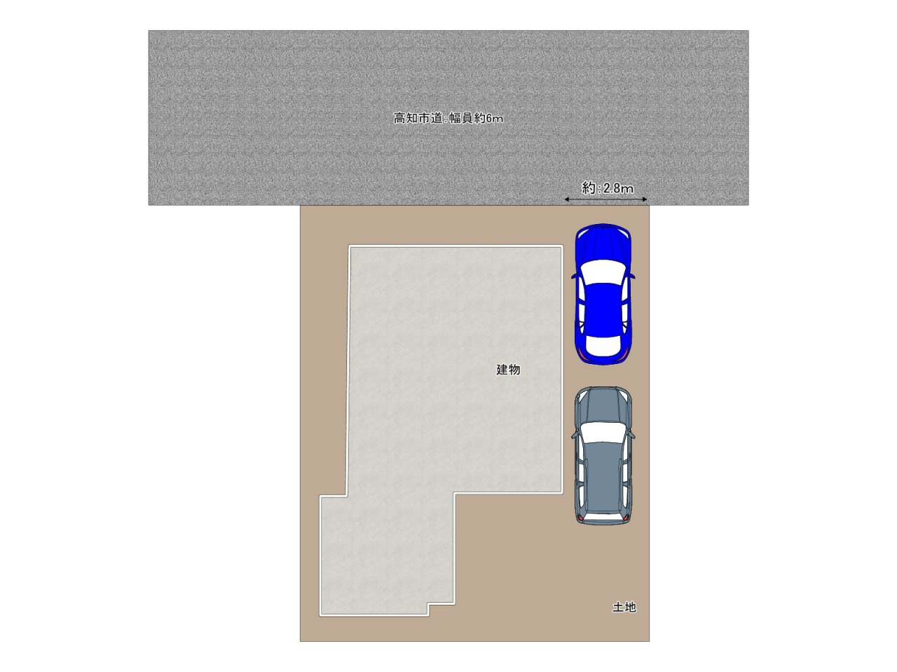 高知市横浜新町1丁目　中古戸建の区画図