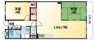【間取り】 | ベルヴュー桜の町