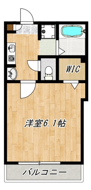 REVE大宮の間取り|単身者向けの１Kのお部屋です☆