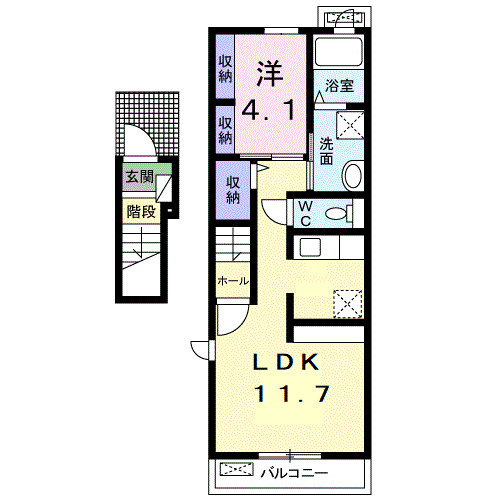 プランドール松縄の間取り