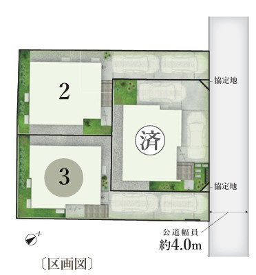 【区画図】 | 藤沢市辻堂東海岸1丁目 新築戸建 全3棟