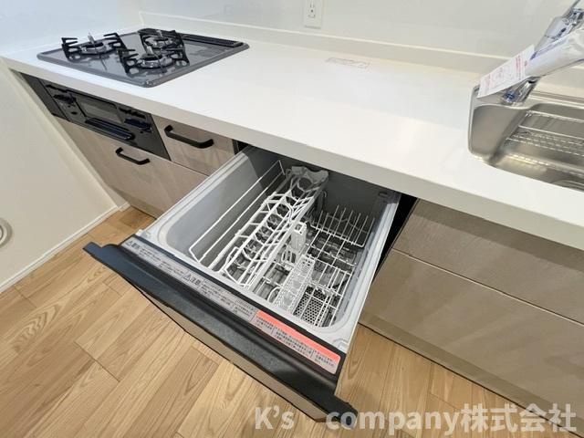 ◎茅ヶ崎市南湖6丁目　新築戸建のキッチン|家事の負担を軽減してくれる食器洗い乾燥機付き☆