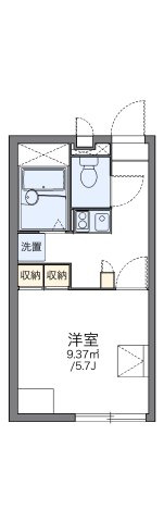 【間取り】 | レオパレスＳＡＳＡＧＡＳＥ２ | 代表的な間取のため実際の間取とは異なる場合があります