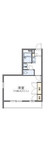 【間取り】 | レオパレスＳＨＩＮＢＡＫＵ