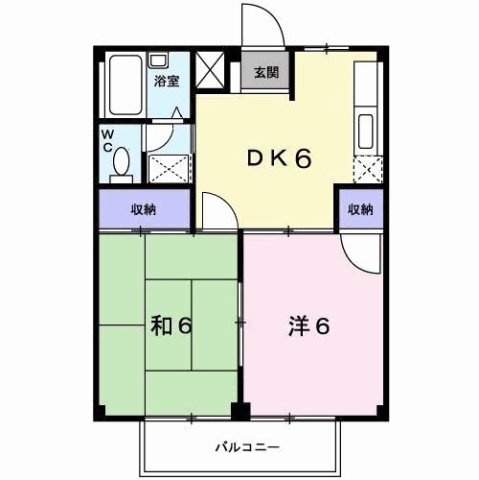 【間取り】 | シティハイツ妹尾Ｃ