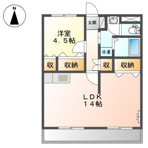サンライズ２番館の間取り