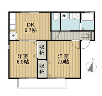【間取り】 | アクシス長山A