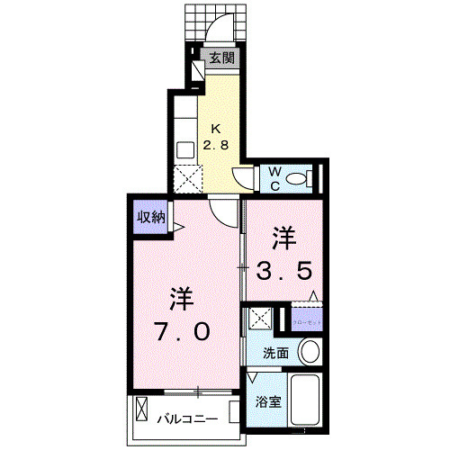 【間取り】 | ヴィラ・マウントワン洲崎Ａ