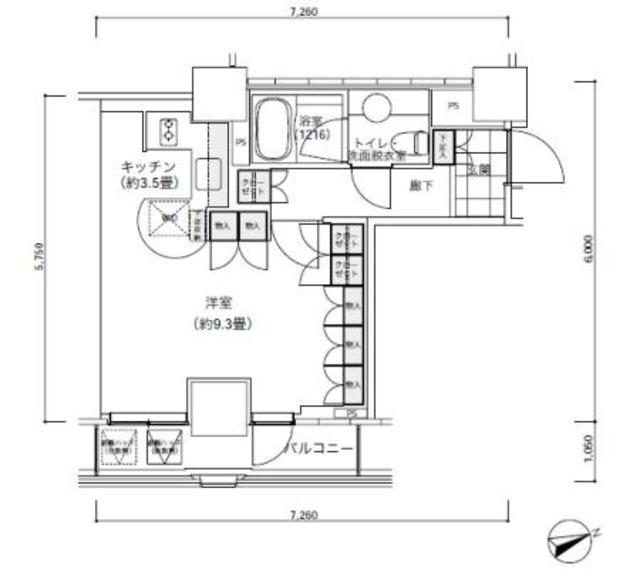 パークキューブ愛宕山タワーの間取り