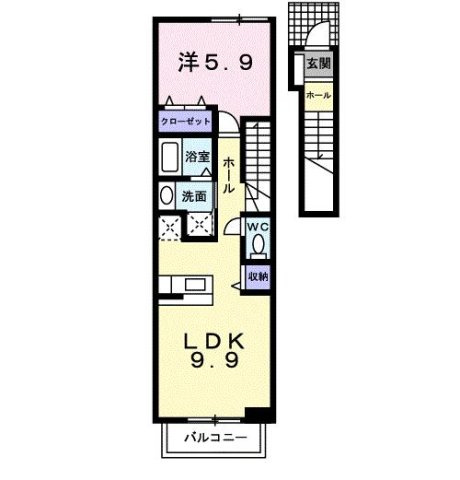 【間取り】 | ｏＡｚｏ　Ａ棟