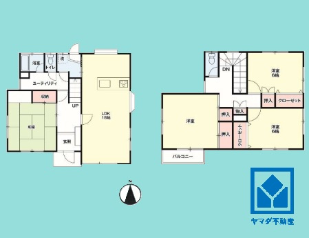 西宮市名塩ガーデンの間取り