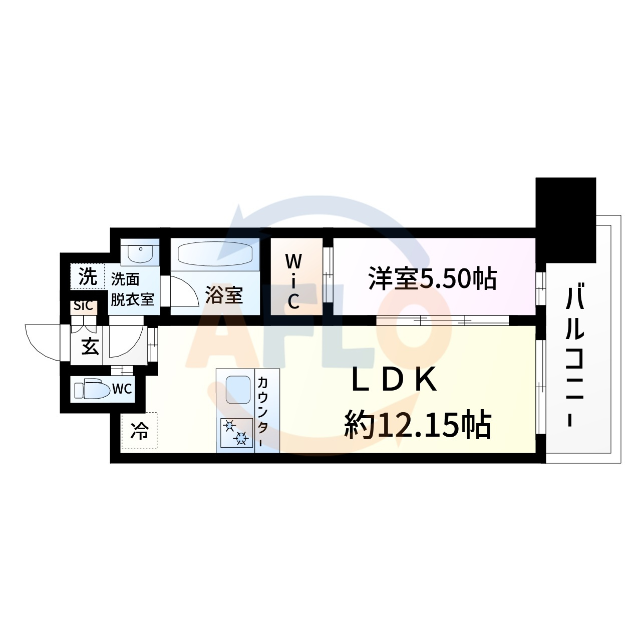 プレジオ九条の間取り|プレジオ九条　間取り