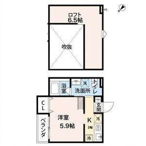 【間取り】 | カーサブルーノ萩原天神(カーサブルーノハギワラ