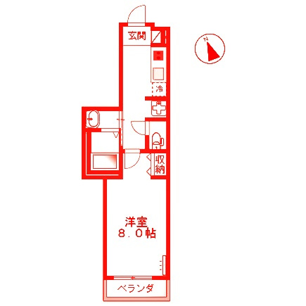 藤沢市藤沢５丁目の賃貸マンションの間取り|使いやすい間取りです♪
