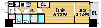 【間取り】 | スプランディッドアラモトエキマエ