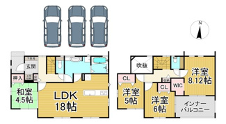 【間取り】 | 川西市水明台４丁目3の23　新築一戸建て