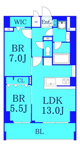 トライオークス横濱の間取り