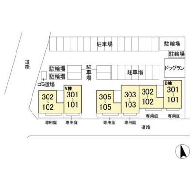 【区画図】 | エスポワール B棟