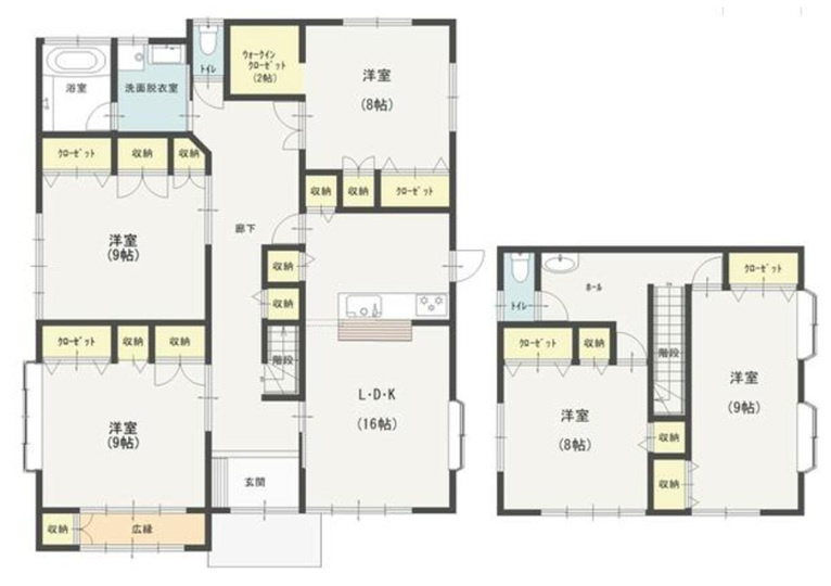 【中古戸建】深谷市小前田の間取り|■間取り図｜敷地面積：556.00㎡（約168.18坪）建物面積：166.85㎡（約50.47坪）