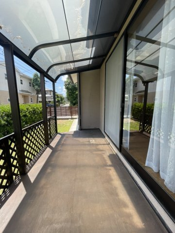 古保里町戸建てのバルコニー