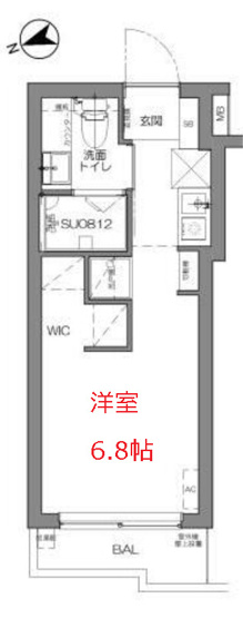 【間取り】 | スカイコート品川第5
