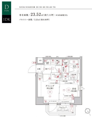 Le'a横濱和田町参番館の間取り