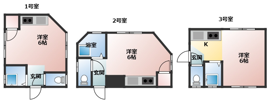 防府市大字台道の一棟マンションの間取り