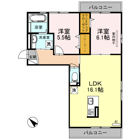 【間取り】 | メゾン　シュシュ