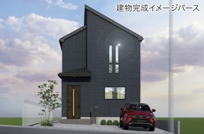 【外観パース】 | 伊勢原市八幡台　全２棟　新築住宅