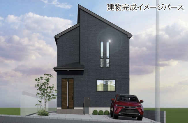 【外観パース】 | 伊勢原市八幡台　全２棟　新築住宅
