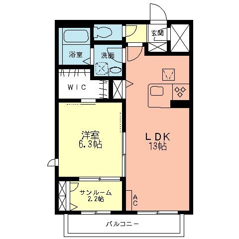 アルンディナリアAの間取り