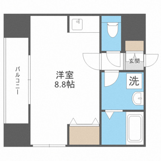 【間取り】 | アドバンス難波南シャルム