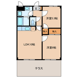 【間取り】 | ピュアパレス・Ｈ１