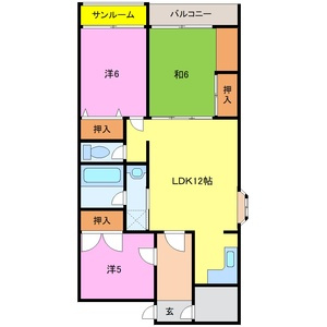 サンパーラ板垣の間取り