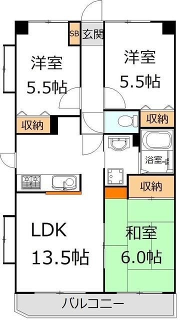 第二アーバンパルム柏の間取り