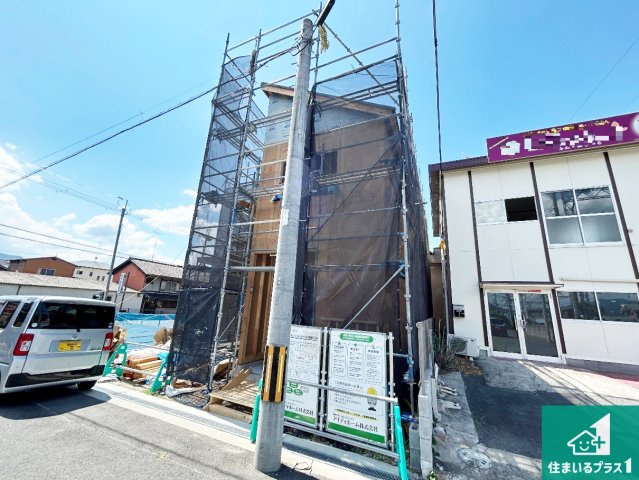 ●12(土)13(日)現地説明会！　桜井市桜井　限定1邸の外観|建築中ですが現地を見ると分かる事もございますので、ぜひ一度現地をご覧ください。