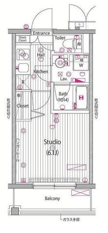 ガーラ・ヴィスタ横濱西口の間取り