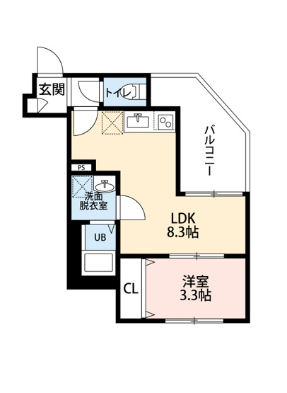 【間取り】 | Crecia検見川町