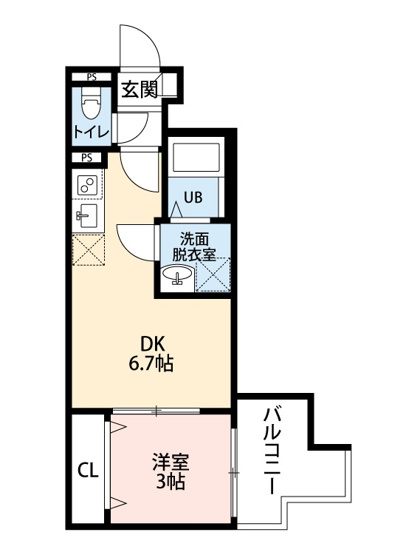 【間取り】 | Crecia検見川町