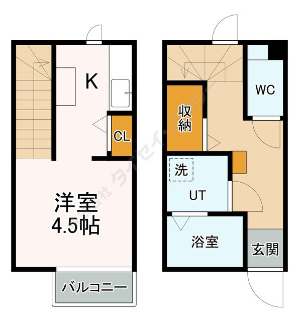 パレッタ小本ＥＡＳＴの間取り