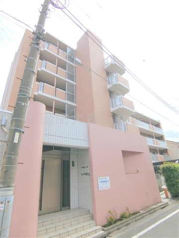 マーサ池上の外観|2003年3月築　RC鉄筋コンクリート造地上6階建て総戸数43戸のオートロック付バストイレ別の賃貸マンション　東急池上線人気の池上駅近の東京都大田区池上6丁目