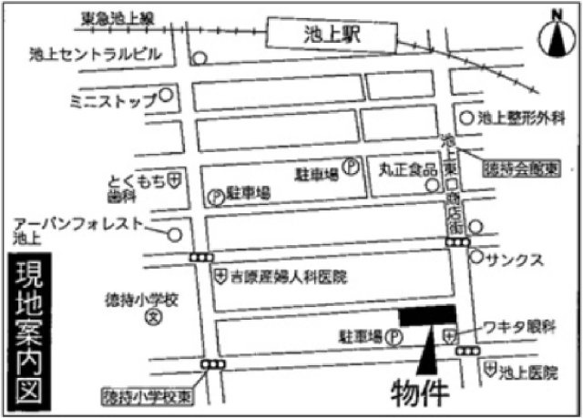 マーサ池上の地図