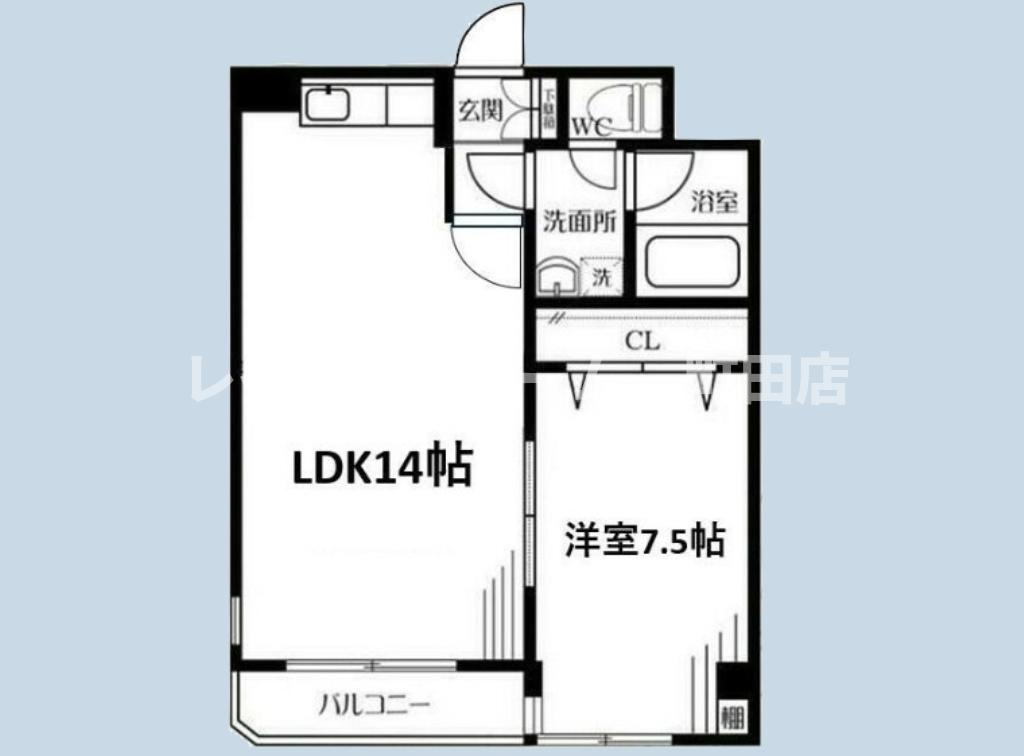 メゾンドA２※初期費用分割あと払いサービス利用可能物件の間取り