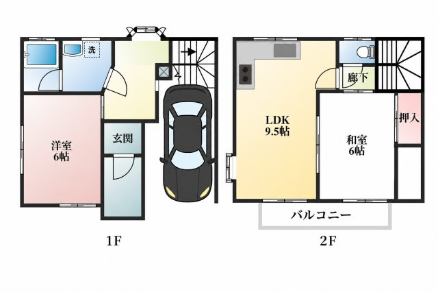 【間取り】 | （仮称）亀岡市篠町見晴貸家