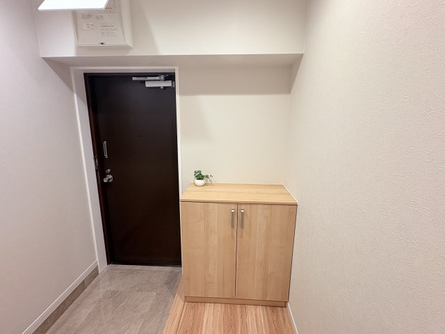ライオンズマンション泊の玄関