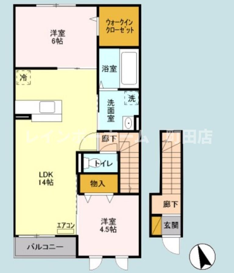 ヒルメゾン イースト※初期費用分割あと払いサービス利用可能物件の間取り
