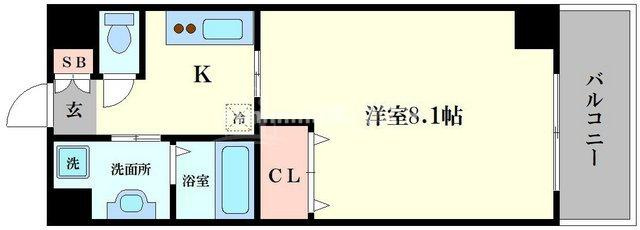 インベスト北梅田の間取り